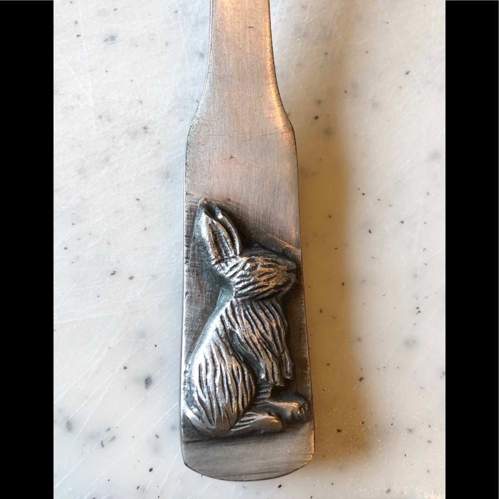Williams-Sonoma Vintage Silver Bunny Pie Server